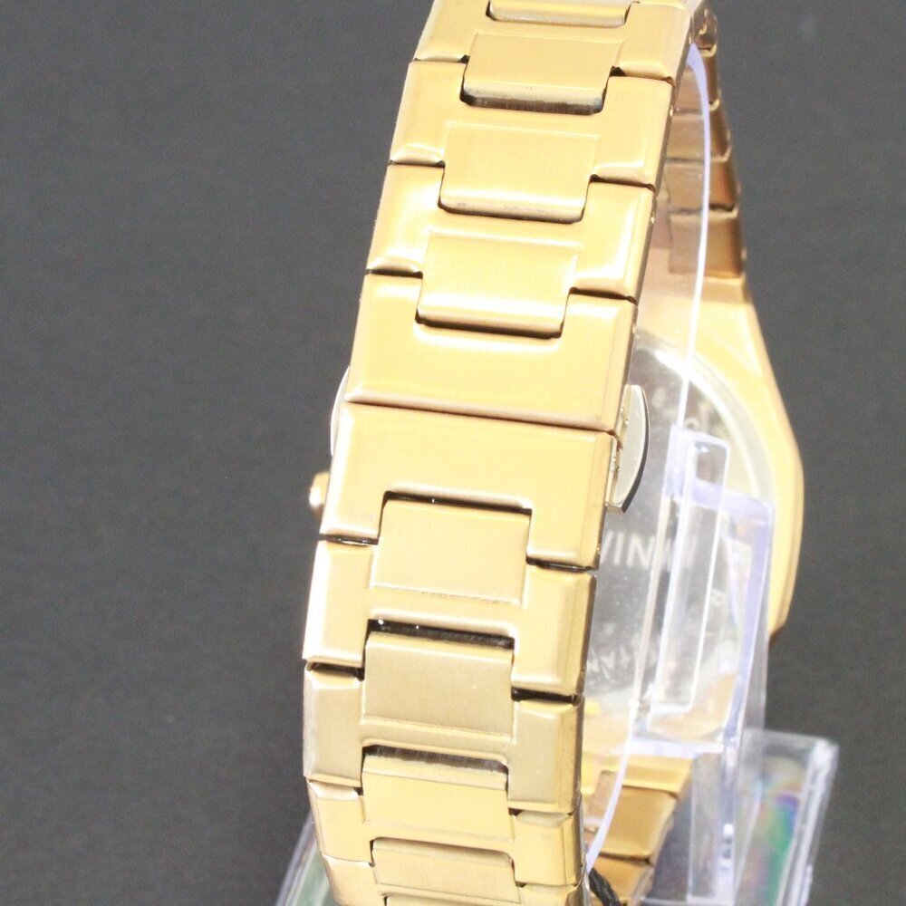 Men's Sports Watch Integrated Bracelet Gold Tone Quartz 41.5mm - Picture 11 of 14